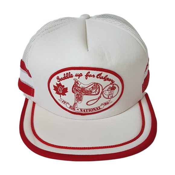 Vintage Other - Vintage 1986 Calgary Stampede Hat Snapback Trucker Hat Classic Cap Western Rodeo